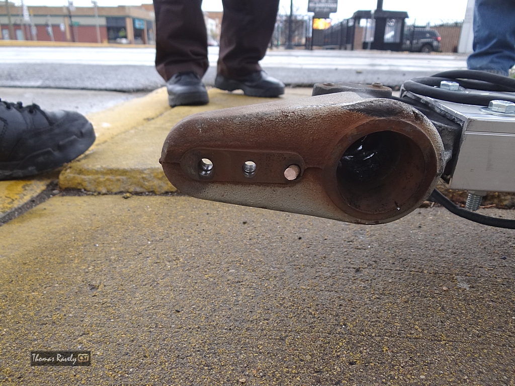 1st Ave Railroad crossing damage      CSi photo